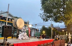 観音神社　秋祭りにて